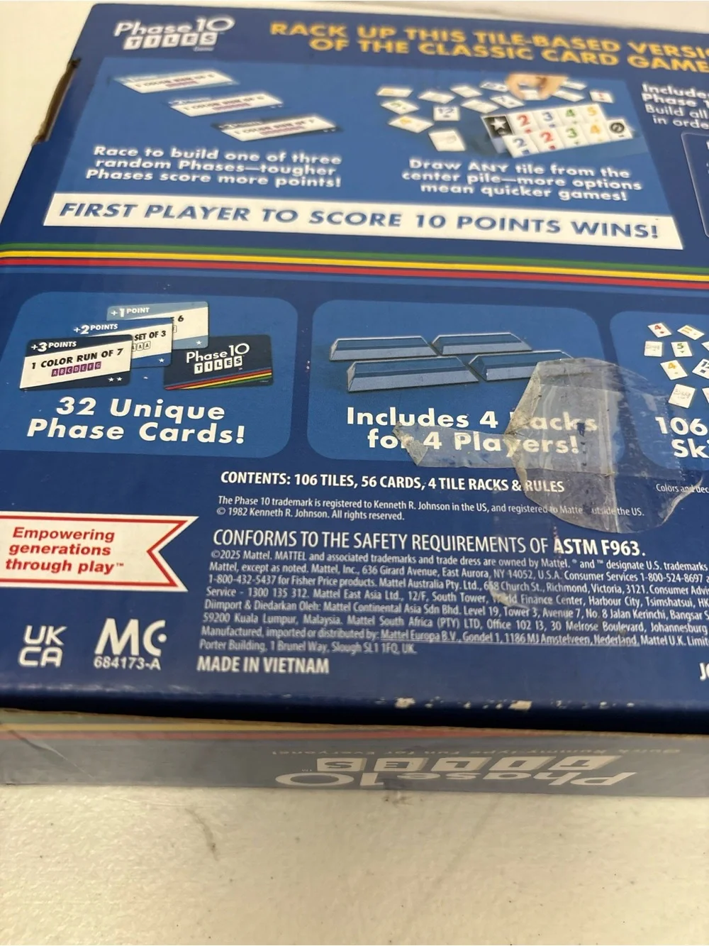Phase 10 TILES Mattel 2025 Complete